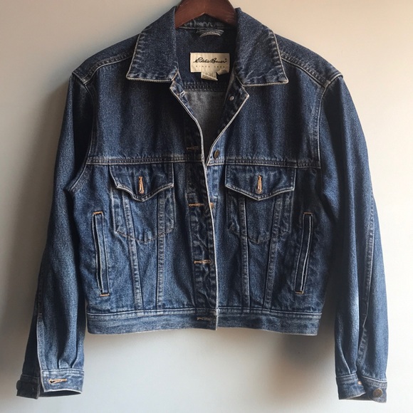 eddie bauer jean jacket vintage